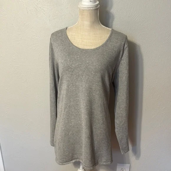 Tahari Women’s Plus Gray Long Sleeve - Picture 1 of 7